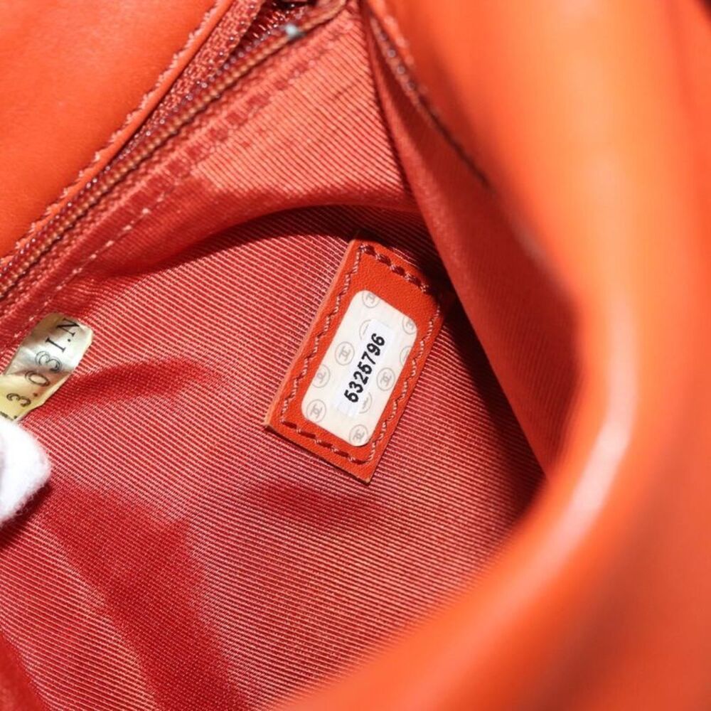 Chanel Shoulder Bag Suede Patchwork Orange Leather Handbag - Picture 11 of 16